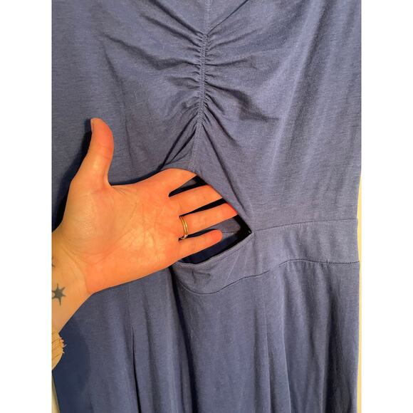 Free People Dance With Me Midi Dress in Cobalt Size Small‎ - Picture 6 of 13